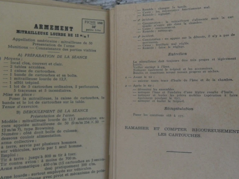 livre + fiche instruction militaire , fusil mitrailleuse Mauser... armée soldat - Photo 4/4