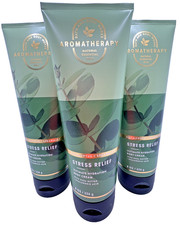 Bath & Body Works Aromatherapy Stress Relief Eucalyptus Spearmint Body Cream x3