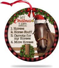 Horse Christmas Ornament 2025, Horseback Riding Ornaments for Women