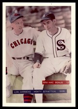 1974 Bra-Mac George Burke Brace 1936 Lon Warneke Monty Stratton *TL549
