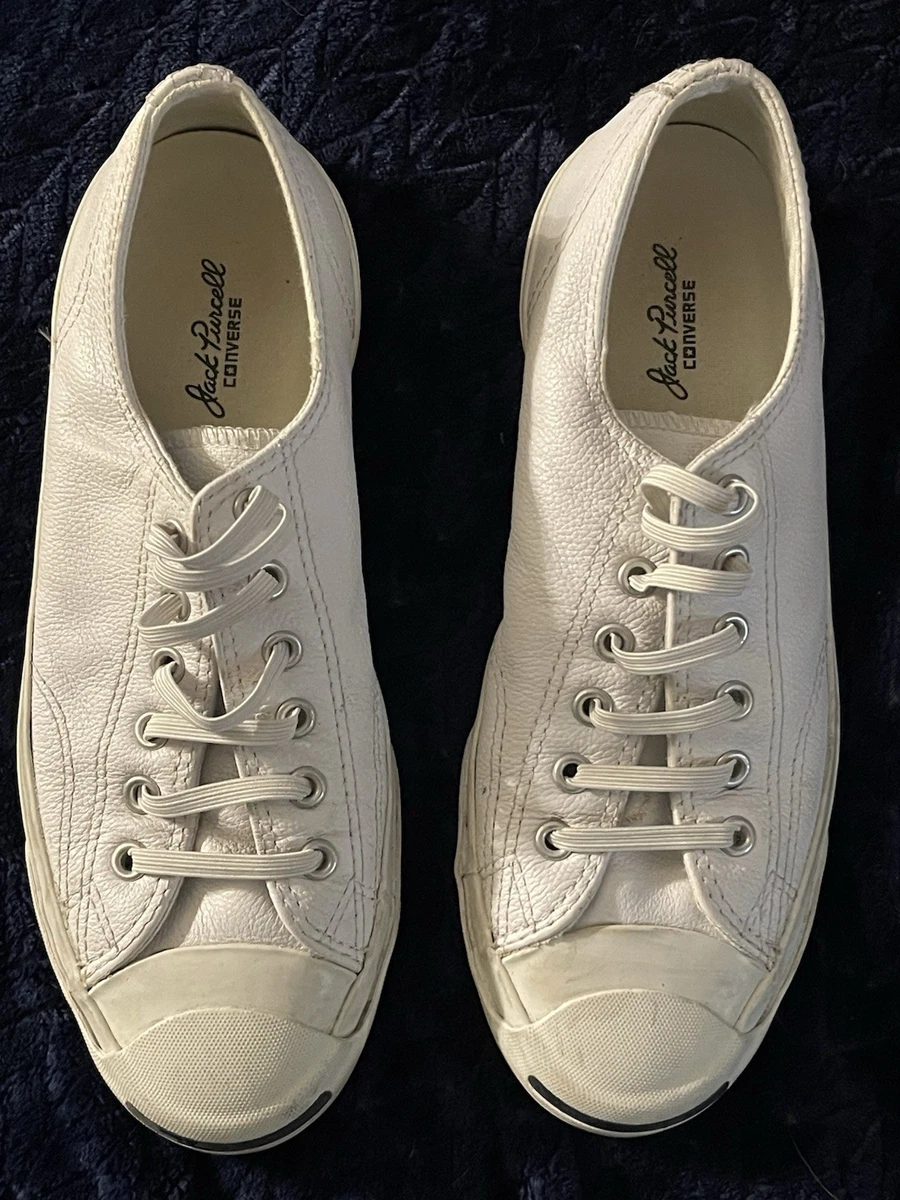Converse Unisex Jack Purcell Halbschuhe | Weiß/Weiß/Schwarz