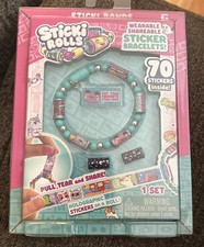 STICKI ROLLS Sticki Bands - Wearable Shareable Sticker Bracelet Includes 70