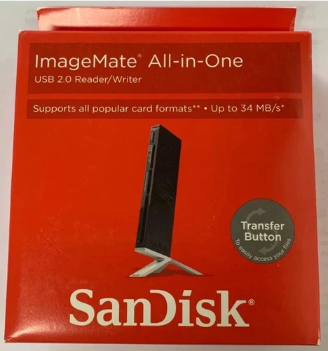 SanDisk ImageMate All-in-One USB 2.0 Reader/Writer Up to 34 MB/s SDDR-189 - Picture 1 of 2