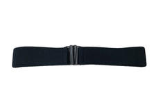 Women's Stretchy Elastic Waist Cinch Fashion Woven Belt Size Large Black