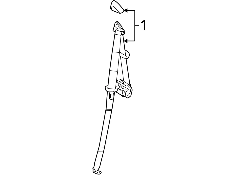 KIT DE CINTURÓN PARA CADILLAC SRX 2004-2006 R/ASIENTO #2 RETR SI 89025635 - NUEVO OEM Foto 3 de 3