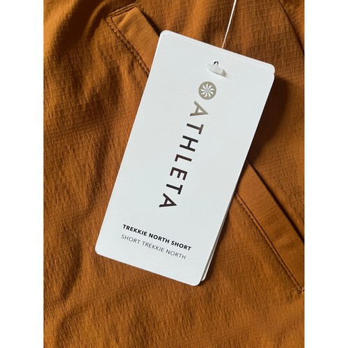Athleta Women's Trekkie North Short Cattail Brown Orange Size 22 NWT - Picture 4 of 8