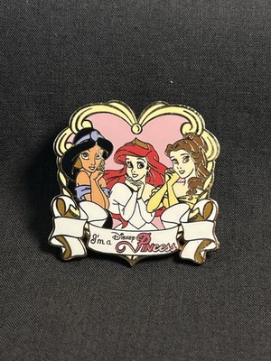 Disney Trading Pin   I m a Disney PINcess Heart Ariel Jasmine Belle Princesses