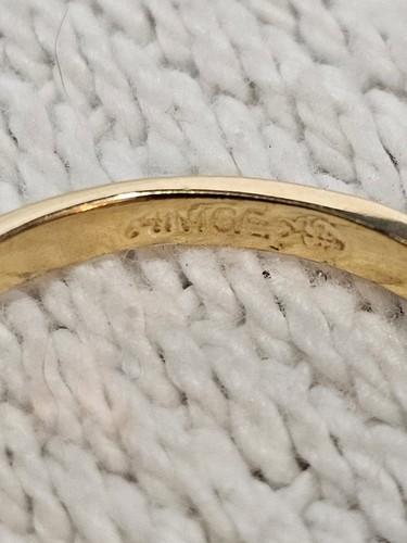 14 Karat Gold Electric Plated/ Gold Plated Women's Ring Bluestone Great Conditio - Picture 3 of 7