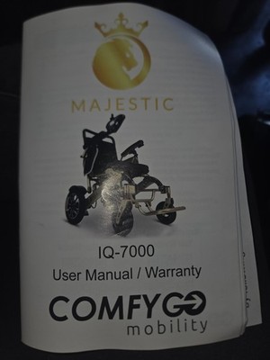 MAJESTIC IQ-7000 Auto Folding Remote Controlled Electric Wheelchair