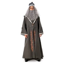 Principal Magician Albus Dumbledore Cosplay Costume Outfit Halloween Robe Hat