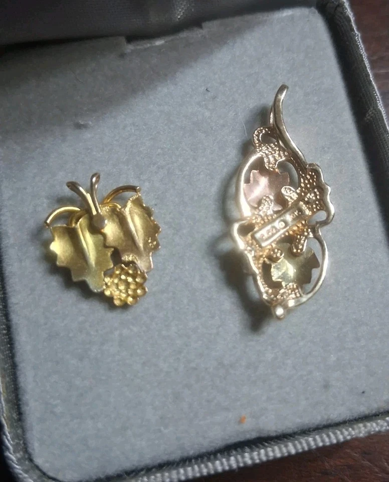 🔥 Colgantes de oro vintage de Jco Landstrom de 10k 12k Black Hills no chatarra 2,3 gramos Foto 4 de 4