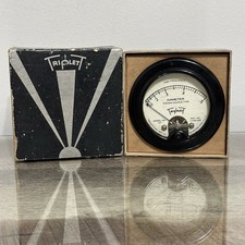 Vintage Triplett 341 RF Ammeter 0-0.5 High Frequency Panel Meter Tested w/Box