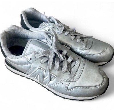 New Balance Silver Metallic Sneakers Women s Size 7.5