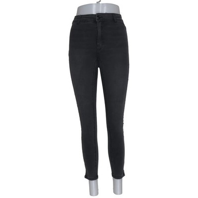 Bershka, Jeans, Größe: 36, Grau, Einfarbig, Denim, Damen #7j3