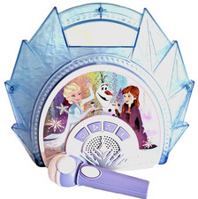Disney Frozen Sing Along Boombox Music Lights Microphone Karaoke Anna Elsa WORKS