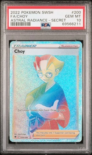 PSA 10 - SWSH Astral Radiance - Choy - 200/189 - Hyper Secret Rare
