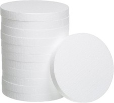 Foam Circles for Crafts 5-Pack 8 Inch 1 Inch Thick Polystyrene Discs