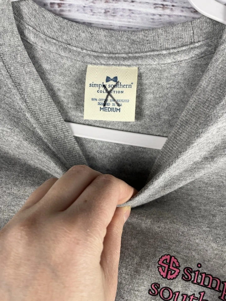 Camisa Simply Southern Feminina Rosa Média Estampa de Cachorro Amor Verdadeiro - Imagem 3 de 4