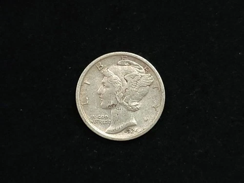 1924 Mercury Silver Dime Very Fine+ 71224