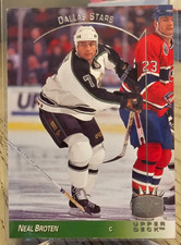 1993-94 SP Hockey Neal Broten RC #34 Dallas Stars
