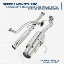 For Ekek9 3 Door Hatch Stainless Catback Exhaust 4.5muffler Tipsilencerbolt For Ekek9 3 Door Hatch Stainless Catback Exhaust 4.5muffler Tipsilencerbolt