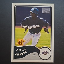 Topps 2003 Bazooka Callix Crabbe #232 Rookie Milwaukee Brewers MLB Card. rookie card picture