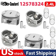 4PCS Pistons & Rings Kit 12578324 For 10-17 Chevy Equinox GMC Terrain Buick 2.4L
