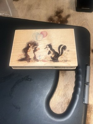 Rubber Stamp Friends Dont Mind Vintage New