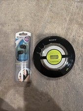 Sony Psyc Walkman D-EJ100 Black Portable CD Player With Earbuds And Bag