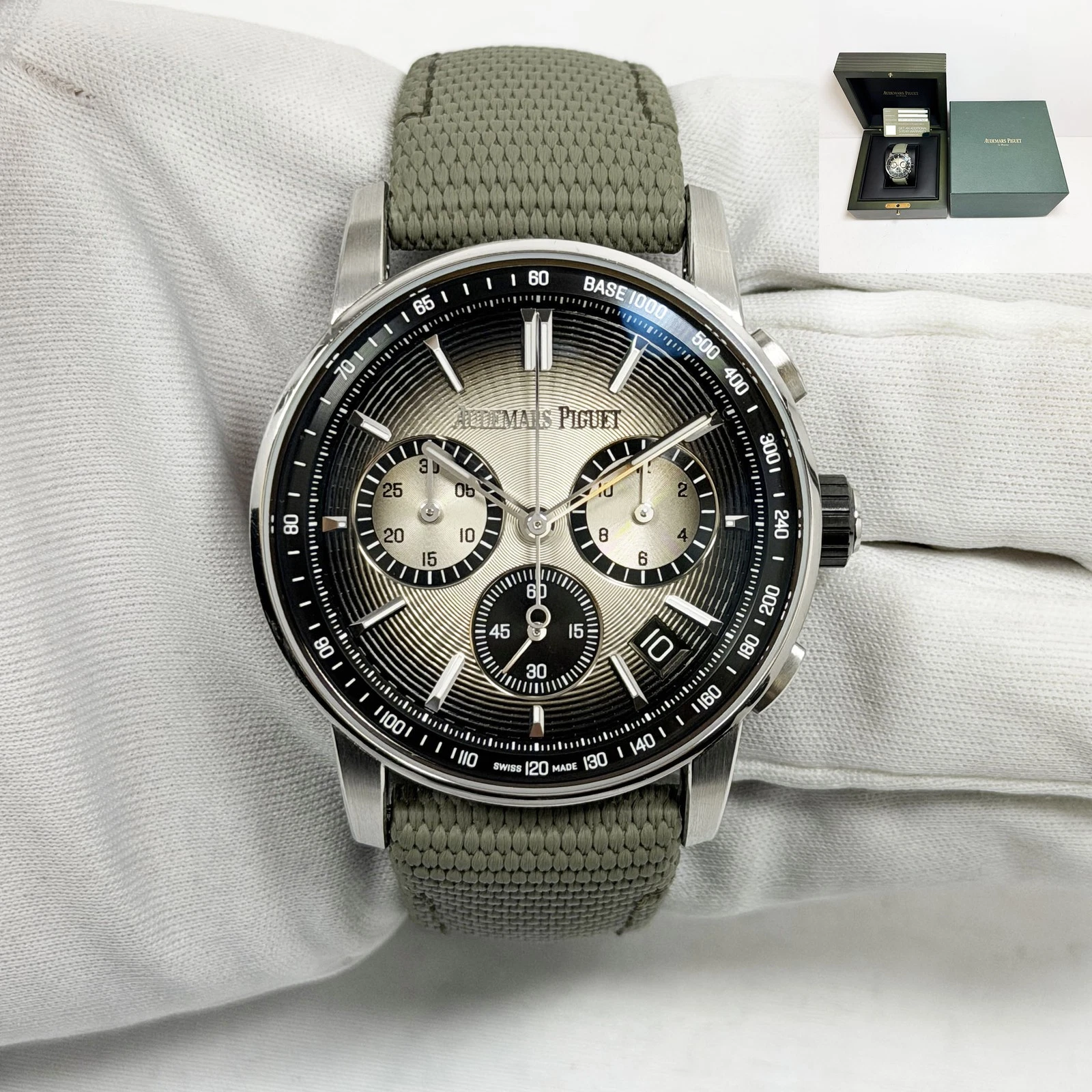 Audemars Piguet — Audemars Piguet Code 11.59 26393QT 41MM Smoked Beige Dial Steel Box Paper