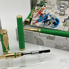 MONTEGRAPPA DC COMICS RIDDLER FOUNTAIN PEN ROLLERBALL 2 PEN SET FINE NIB