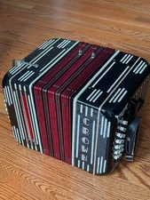 Crown Chemnitzer Concertina – Key of C – 1950s –  Refurbished by Accordionology