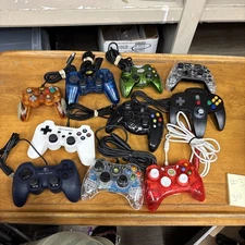 Lot of 10 Untested 3RD Party Playstation 1/2 Xbox Nintendo RANDOM Controller  #3