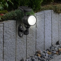 Steckleuchte Solarleuchte AußEnlampe Leuchte IP44 Akku Erdspieß Schwarz 3X Led