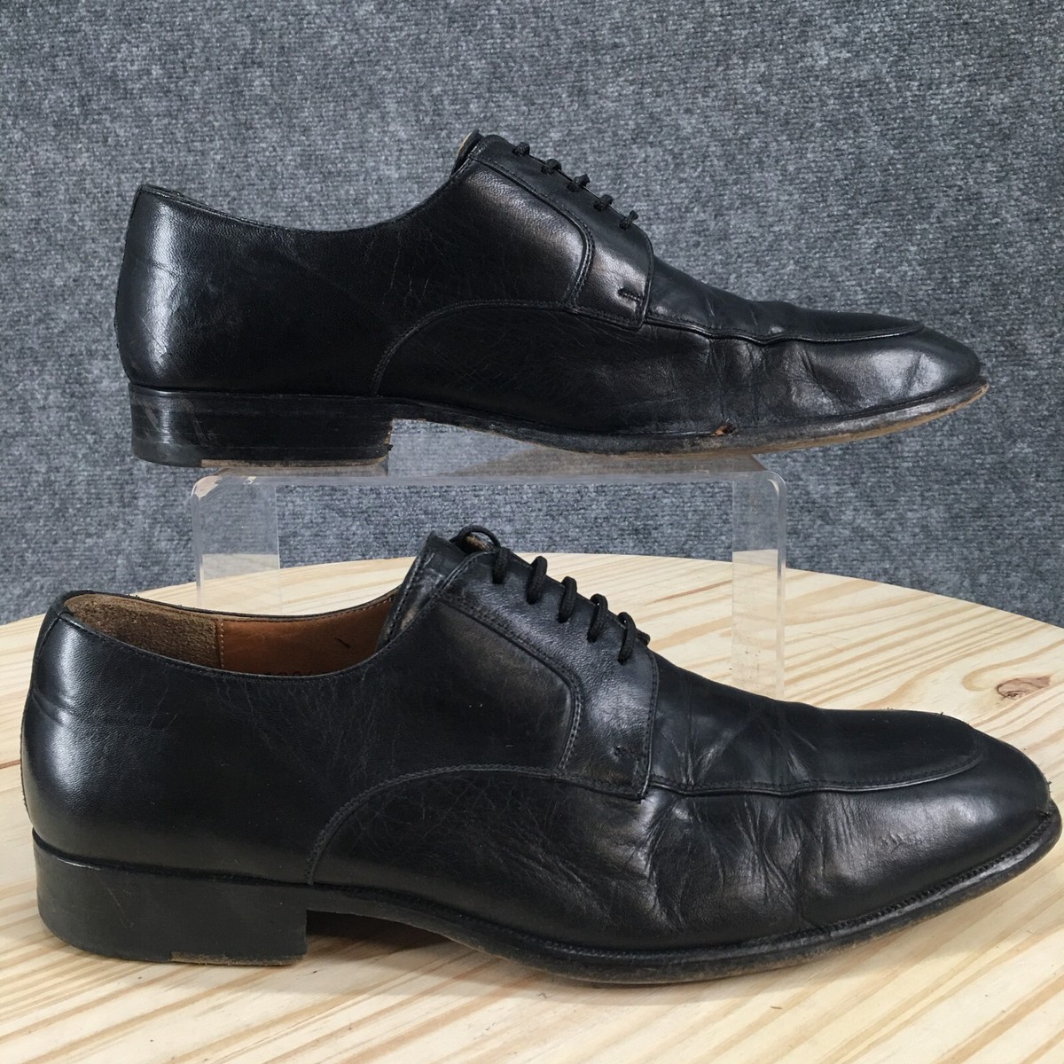 Magnanni Shoes Mens 8 M Classic Dress Oxford Black Leather 