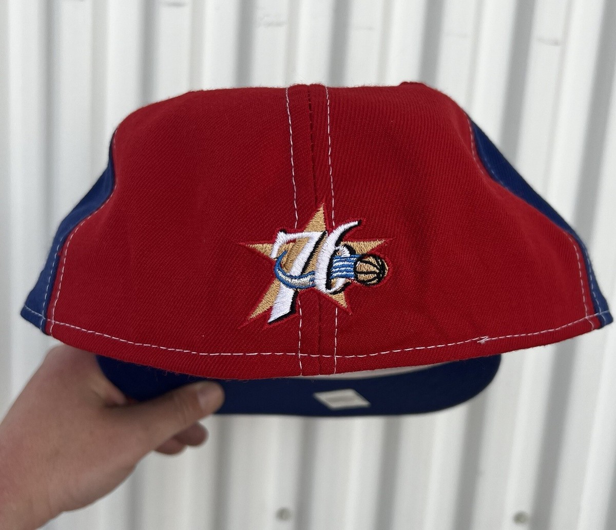 VTG New Era 3 Tone White Face Color Block 76ers Allen