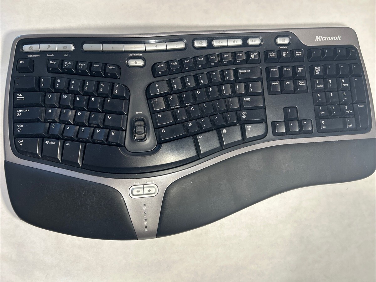 Microsoft Natural Ergonomic Keyboard 4000 V1.0 KU-0462 Black Wired