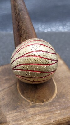 JCM Jacmel Mauritius .925 Sterling Silber Gold Vermeil Ring mit roter Emaille...
