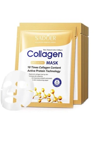 10pcs Anti-Wrinkle Collagen Face Mask Moisturizing Anti-Aging Repair Brightening - Picture 6 of 20
