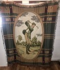 Victorian Golfer Tapestry Throw