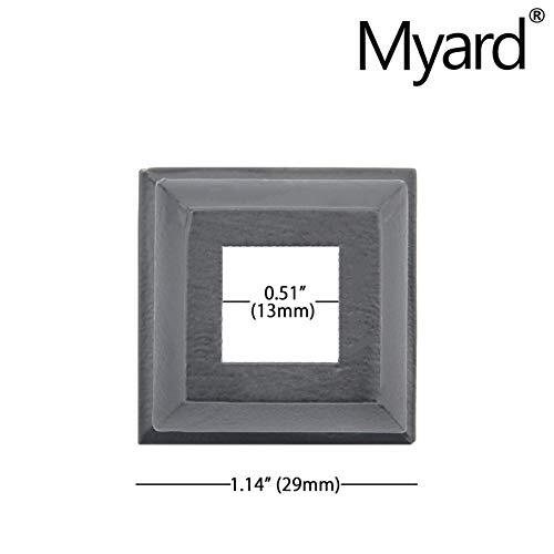 Pitch Angled Slant Shoes with Screw for 1/2 Inches Square Iron Stair ...