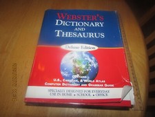 Websters Dictionary and Thesaurus Deluxe Edition 2000 Hardcover