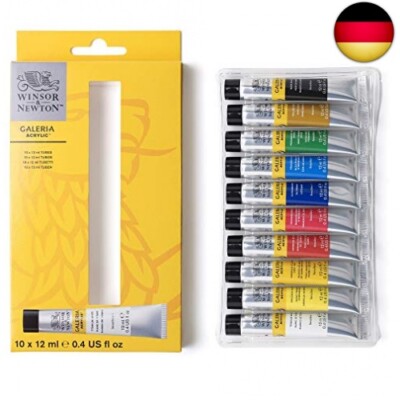 Winsor & Newton 2190605 Galeria Acrylfarben Set, Mehrfarbig, 10 Farben