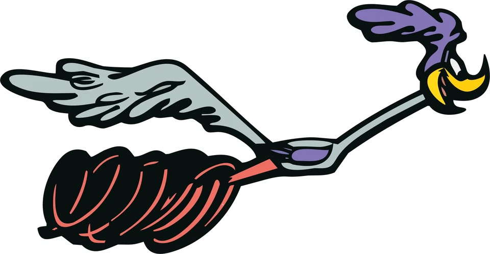 Plymouth RoadRunner Vinyl Decal / Sticker ** 5 Sizes ** (right)