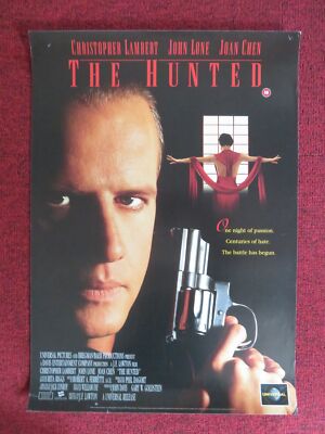 THE HUNTED VHS POSTER POSTER CHRISTOPHER LAMBERT JOHN LONE 1995