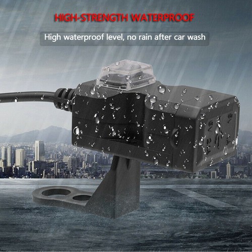 Waterproof Dual USB 12V Motorcycle Bike Handlebar Charger Socket w/ Switch_WR - Picture 7 of 12