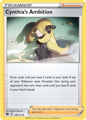 Pokémon TCG Cynthia's Ambition 138/172 Brilliant Stars Regular | eBay