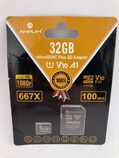 Amplim 32GB Ultra High Speed Micro SD SDHC Memory Card Plus Adapter