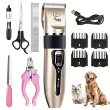 12 In 1 Premium Pet Hair Trimmer Kit,Perfect For Professional Grooming At Home