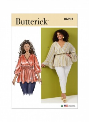 Butterick Schnittmuster 6931 Oberteile W2 (20W-22W-24W-26W-28W)